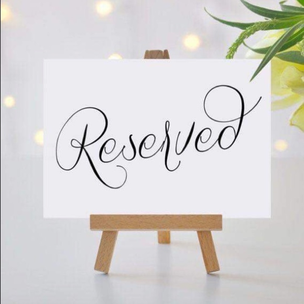 Reserved for Jennifer